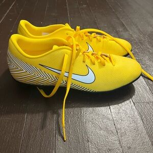 Nike Yellow Soccer Cleats + accessories